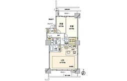 中野南台パークホームズ 2LDKの間取図画像