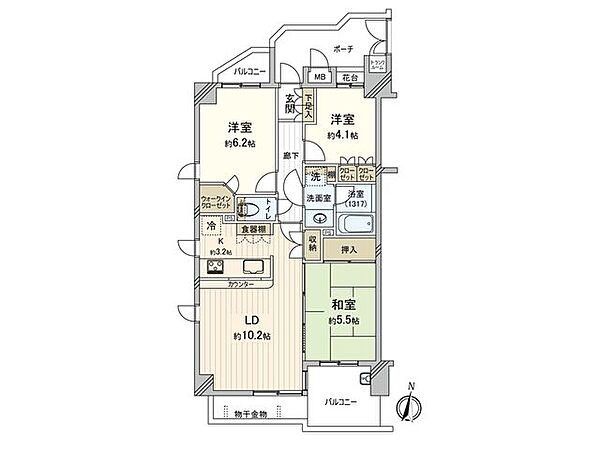 間取りを拡大表示