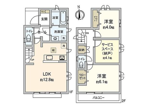 間取りを拡大表示