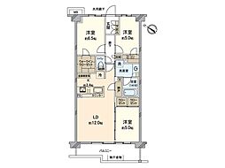 フェルモ豊田 オヴェスト 3LDKの間取図画像