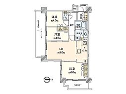 リビオ練馬北町 3LDKの間取図画像
