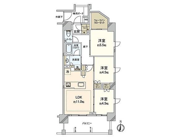 間取りを拡大表示