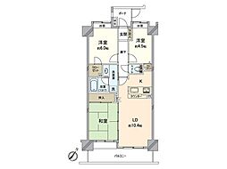 サングレイス戸塚スカイガーデン 3LDKの間取図画像