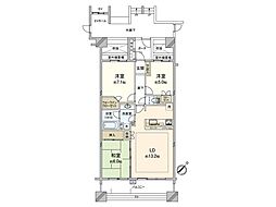 グランチェルト大倉山 3LDKの間取図画像