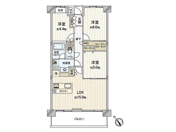 間取りを拡大表示