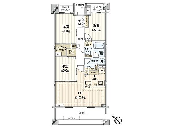 間取りを拡大表示