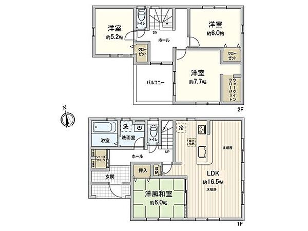 間取りを拡大表示