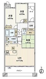 ファミール東岡崎スカイフォーラム 3LDKの間取図画像
