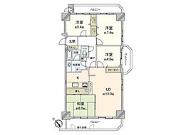 ネオシティ岡崎 4LDKの間取図画像