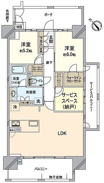 間取りを拡大表示