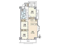 杁中スカイタウンA棟 3LDKの間取図画像