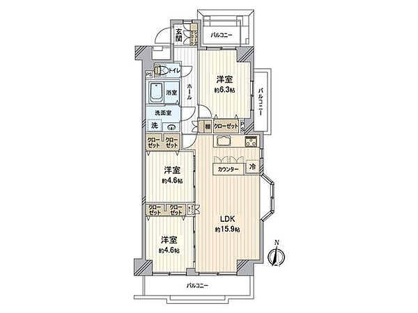 間取りを拡大表示