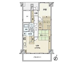 荒江グリーンハイツ 1LDKの間取図画像
