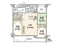パークコート赤坂ヒルトップレジデンス 3LDKの間取図画像