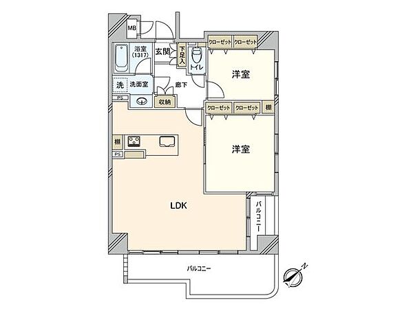 間取りを拡大表示