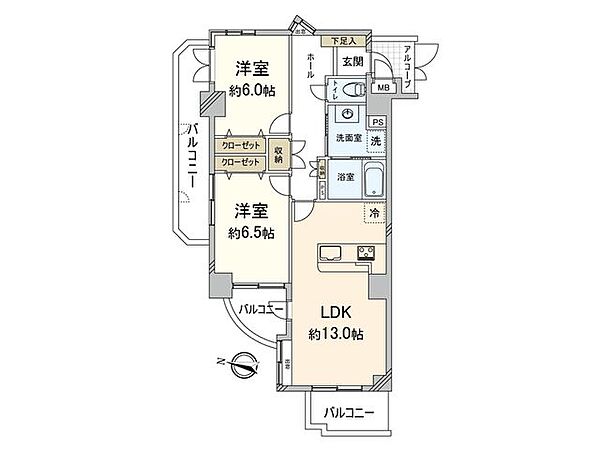 間取りを拡大表示
