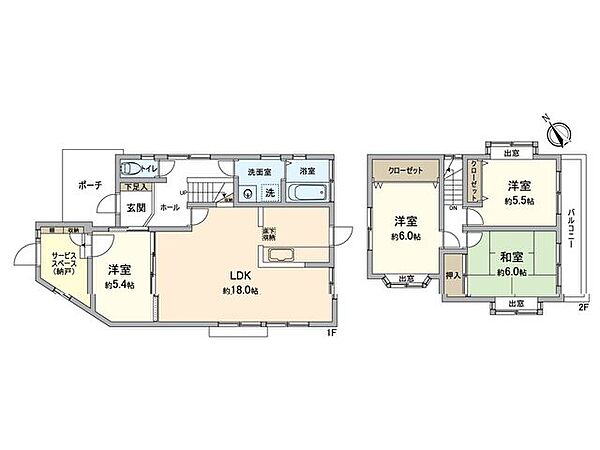 間取りを拡大表示