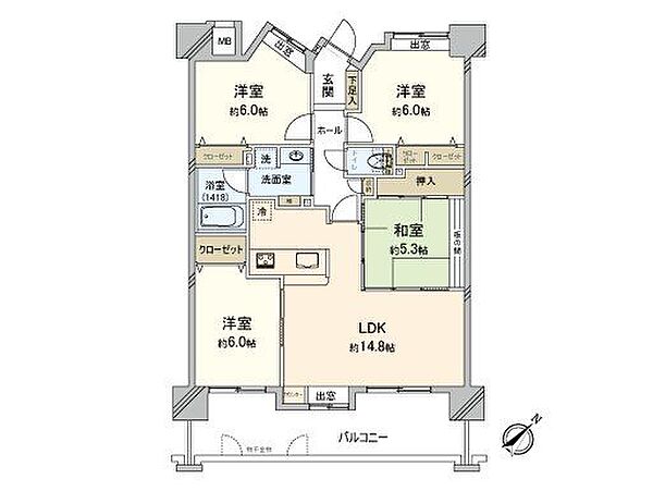 間取りを拡大表示