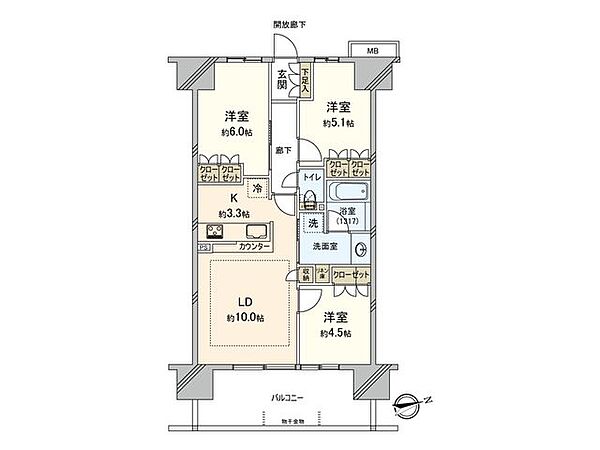 間取りを拡大表示