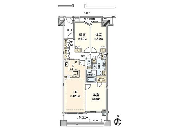 間取りを拡大表示