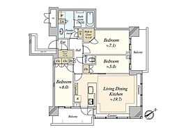 パークシティ武蔵小山ザタワー 3LDKの間取図画像