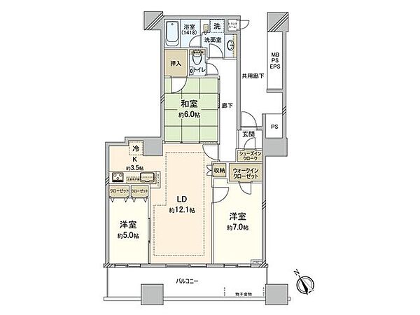 間取りを拡大表示
