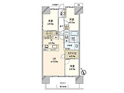 セントガーデン海老名 3LDKの間取図画像