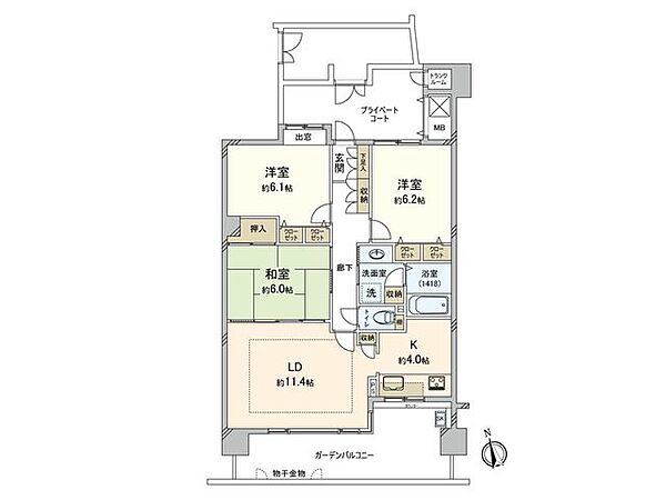 間取りを拡大表示