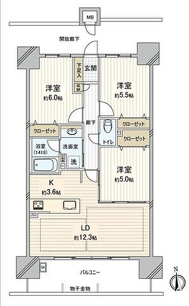 間取りを拡大表示