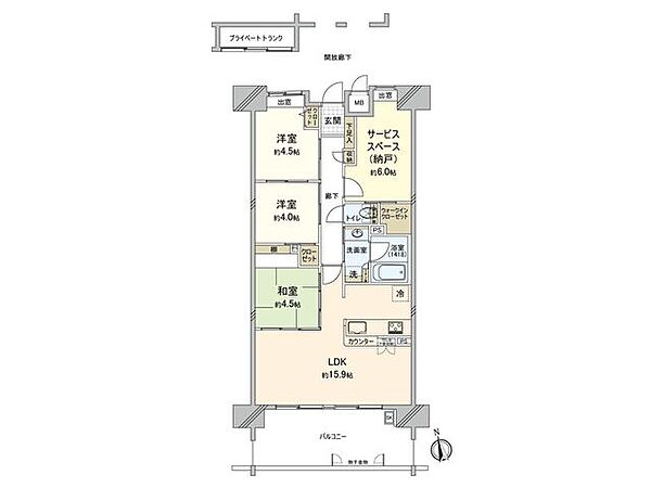 間取りを拡大表示