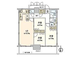 川崎ゲートタワー 3LDKの間取図画像