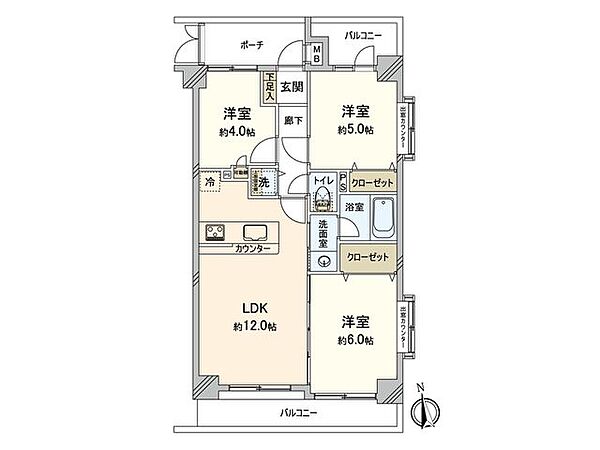 間取りを拡大表示