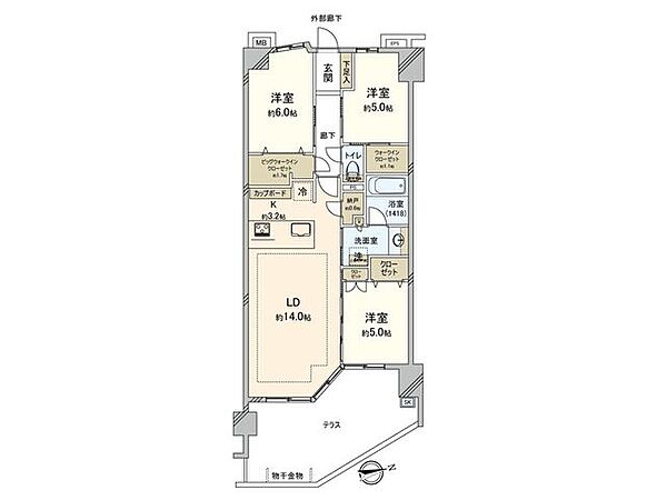 間取りを拡大表示