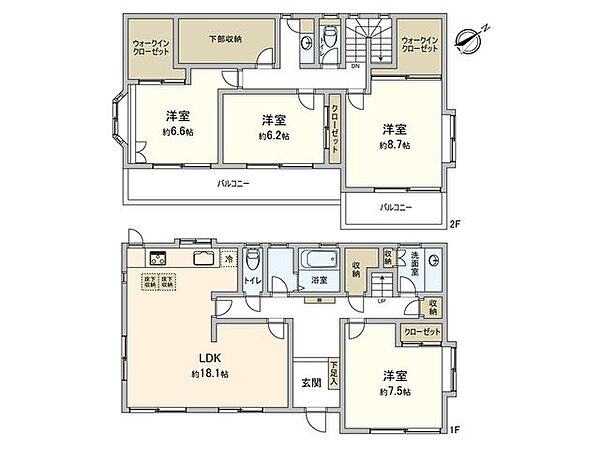 間取りを拡大表示