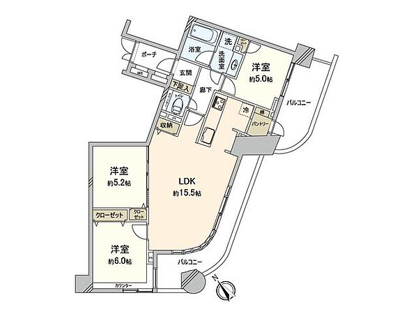 間取りを拡大表示