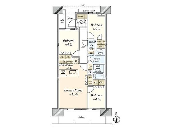 間取りを拡大表示