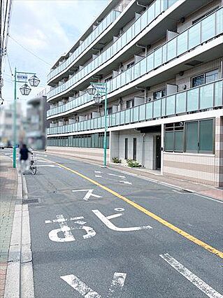 現地前道路