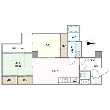 2LDK 間取り