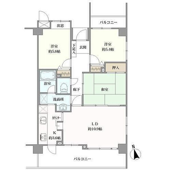 間取りを拡大表示