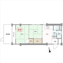 東中野コーポラスの間取図画像