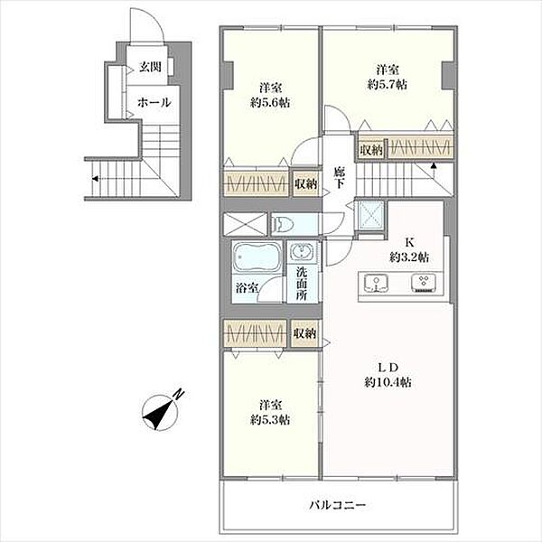 間取りを拡大表示