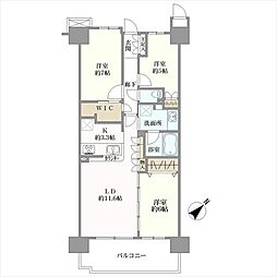 志木の杜レジデンス 3LDKの間取図画像