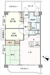 ライオンズマンション大宮堀の内 3LDKの間取図画像