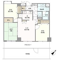 アルカサル三ツ境 3LDKの間取図画像
