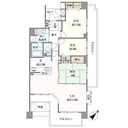 ユーフォリア八事紅葉園 3LDKの間取図画像