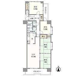 丸美ロイヤル港 4LDKの間取図画像
