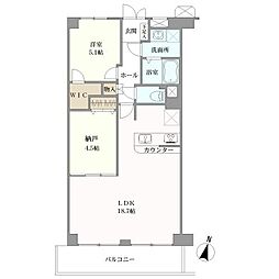 千里山スカイハイツ 1SLDKの間取図画像