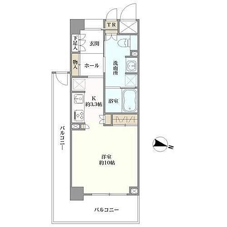 1R 間取り