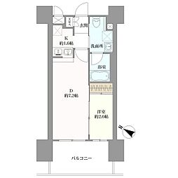 グランフォーレプライム六本松の間取図画像