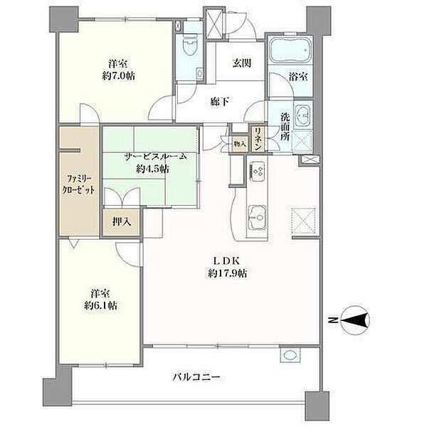 間取りを拡大表示